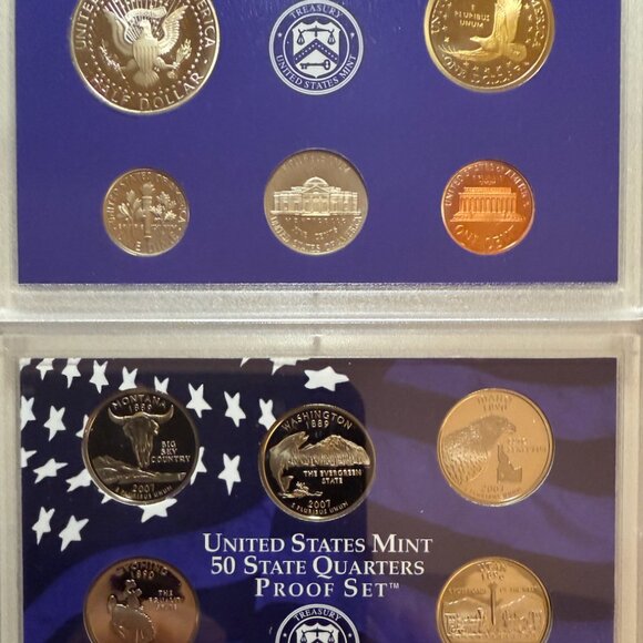 2007 US Mint Proof Set and Presidential $1 coins - Original Package, COA 14 coin - Picture 10 of 10
